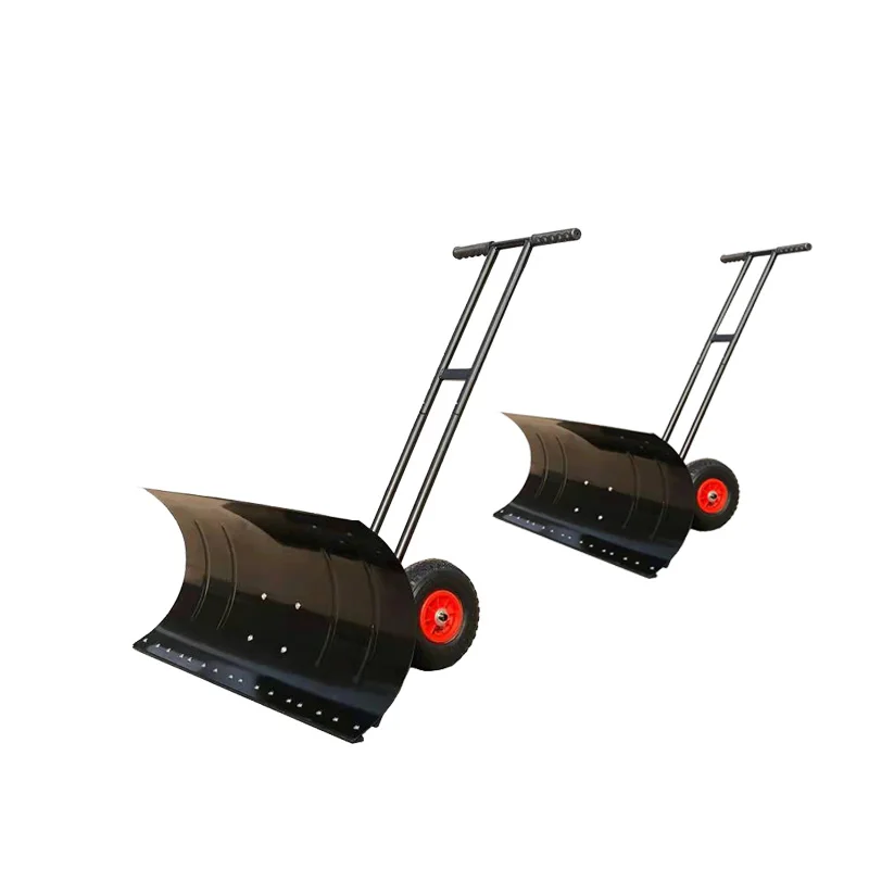 Specializing in manufacturing snow shovel of adjustable wheel snow pusher and snow removal tools of heavy snowplow