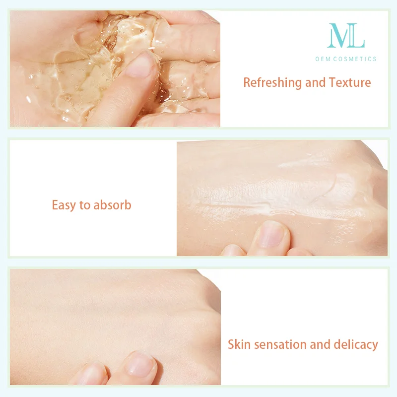 Private Label MLXL OEM COSMETIC Sensitive Oily Skin Smoothing Calming Gel Deep Moisturizing Skin Care Aloe Vera Gel