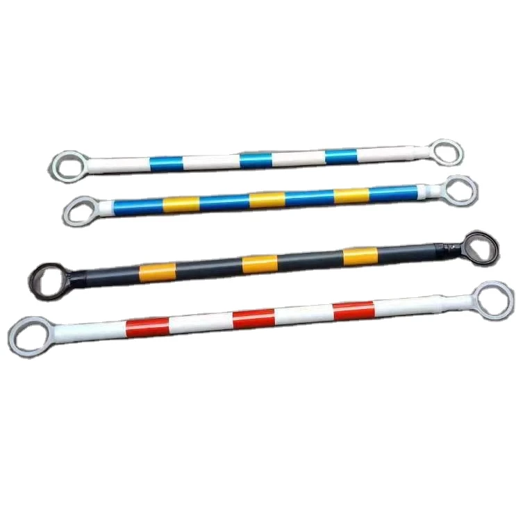 cone bar retractable or extandable plastic high reflective flexible traffic bar removable cone connector ABS/PVC