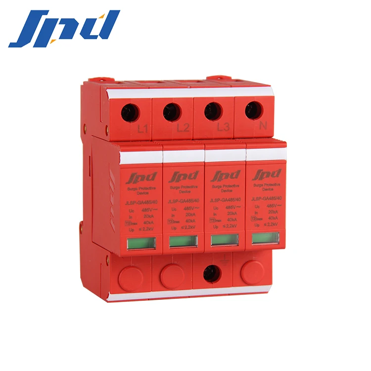 Jinli Тип 2 AC SPD 3 фазы 20ka устройство защиты от перенапряжения 480V