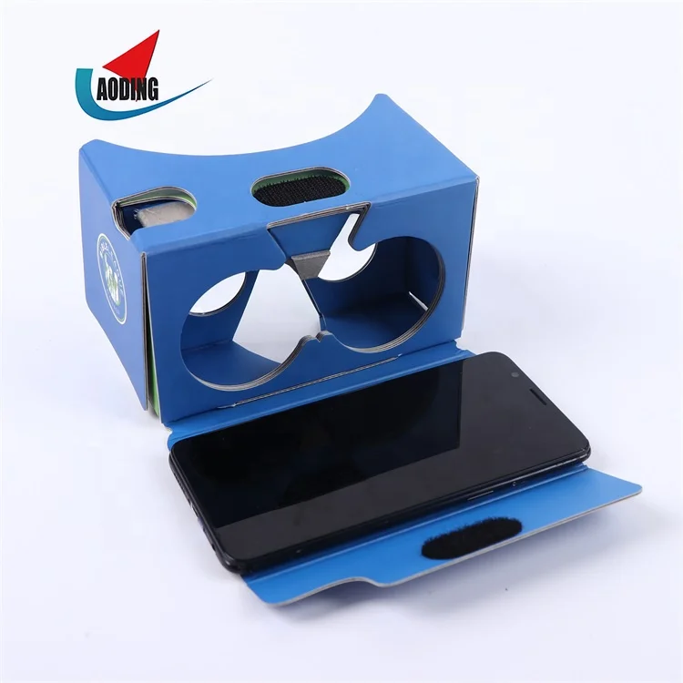 Картонные 3d очки виртуальной реальности 2 0 Vr с ремешком на голову