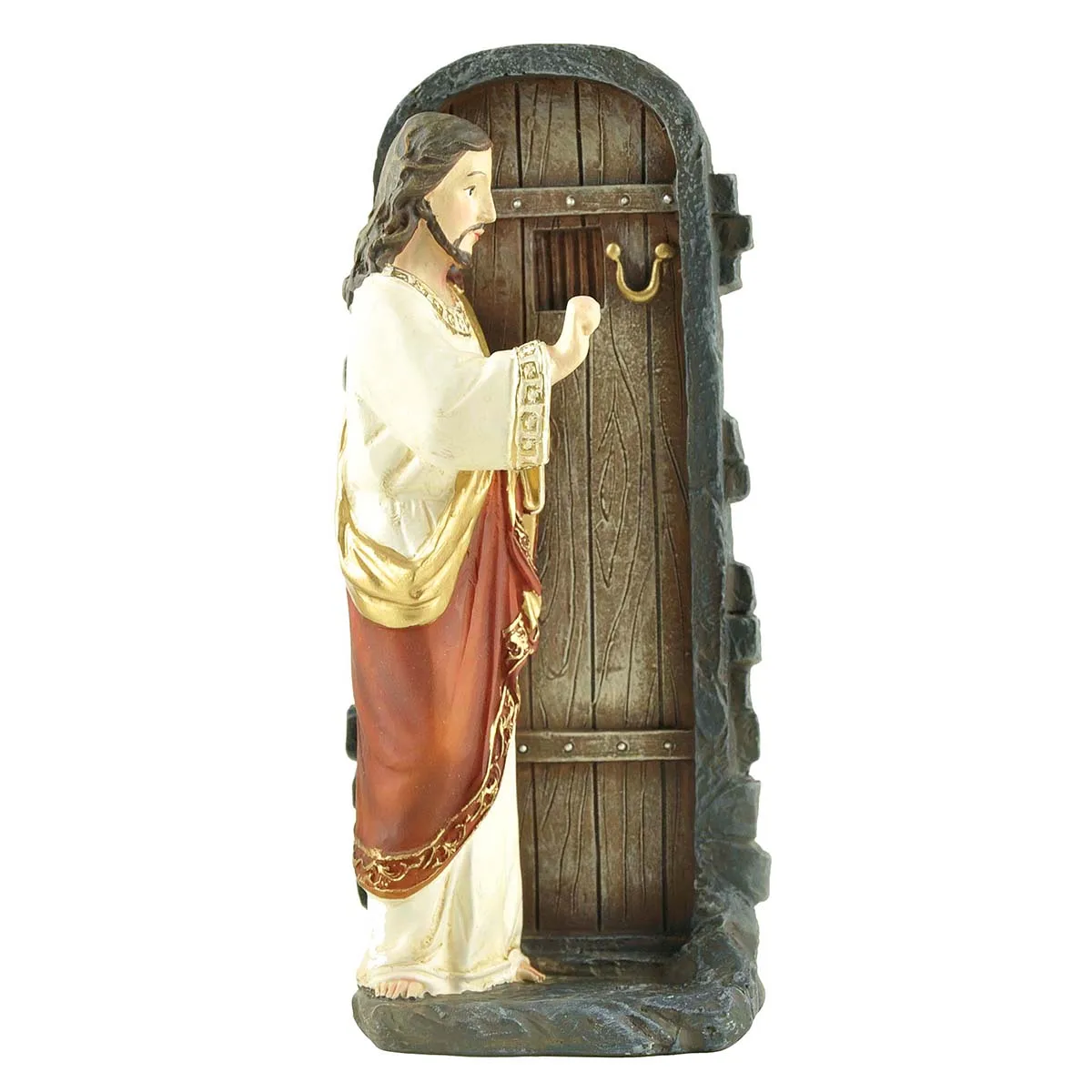 Wholesale Resin Jesus Christ Statue Jesus Knocking The Door Jesus Statue