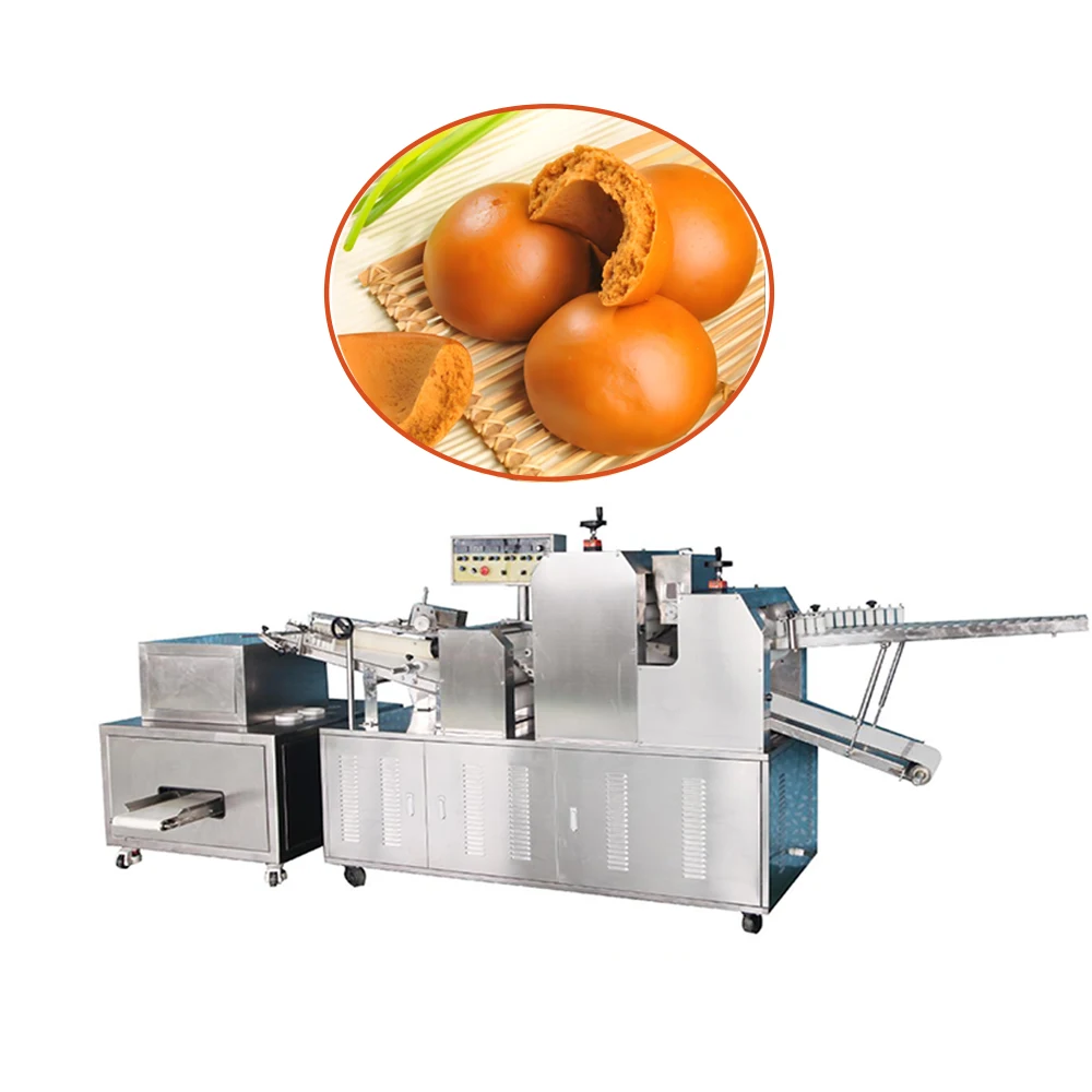 Automatic Chinese Gua Bao Steamed Buns Making Machine Pork Gua Bao Pork Belly Buns Machine Lotus Leaf Bun Making Machine