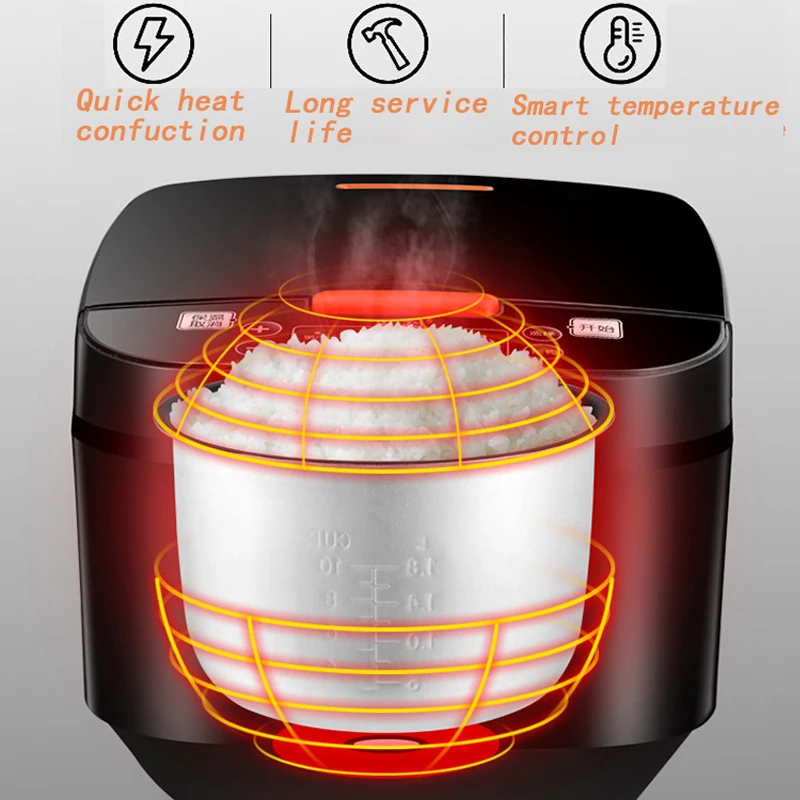 5L Multi-purpose Rice Cooker Silver Crest Large Capacity Cooking Machine