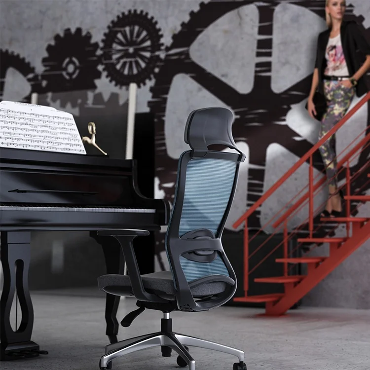 
Competitive Price Office Chair Mesh back and Fabric Seat 