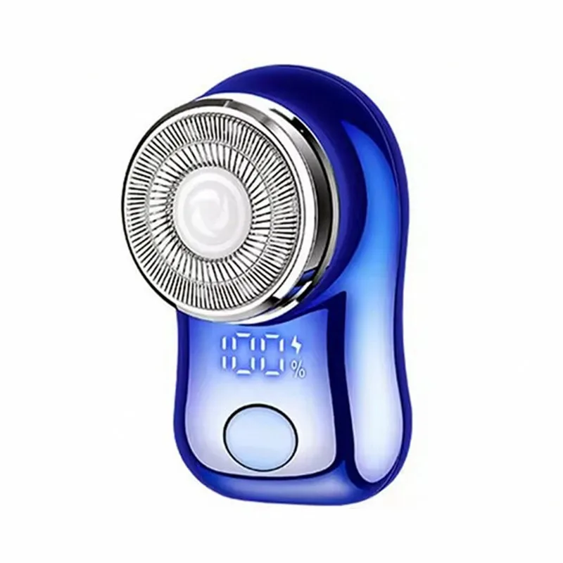 FH063 Mini Electric Shaver for Men Portable Beard Knife TYPE-C Charging Shavers Face Body Razor with Digital Power Display