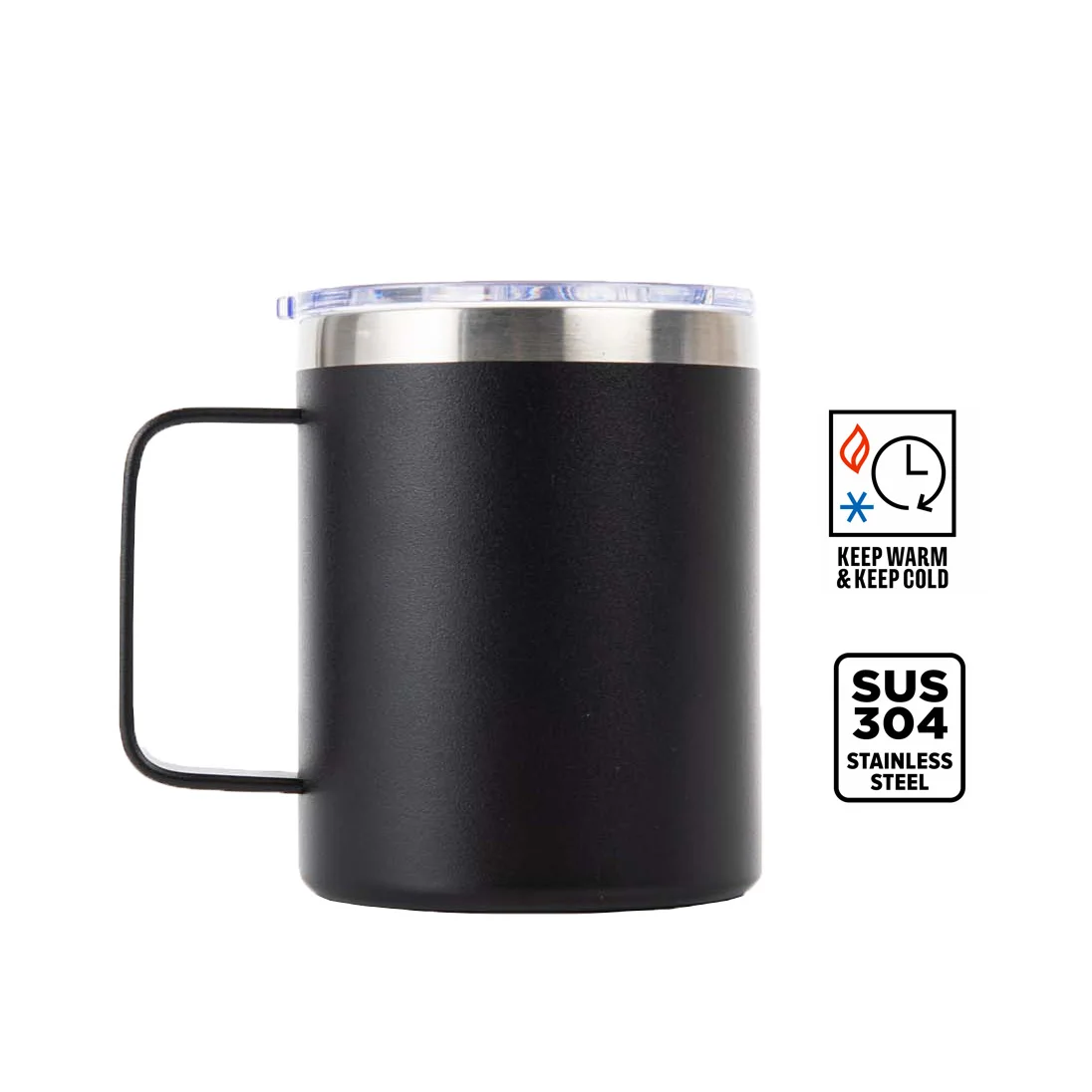 custom 12oz 14oz 20oz Stainless steel Thermos vacuum travel car coffee mug cup tumbler with handle