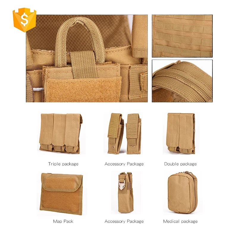 
Manufacturer Wholesale Quick Release Combat Protective Army Green Military Men Tactical Vest For Sale 