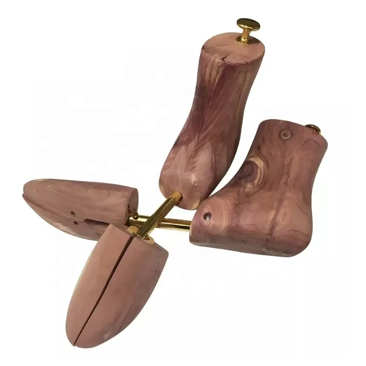 Cedar adjustable shoe tree wholesale high upper wooden boot tree