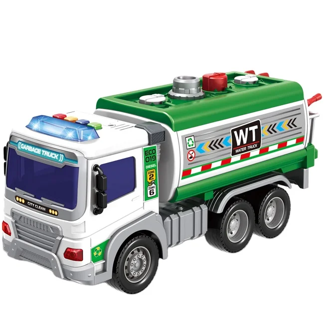SY Water Spray Electric Sprinkler Car Kids Fire Truck with Lights Music and Spray Function