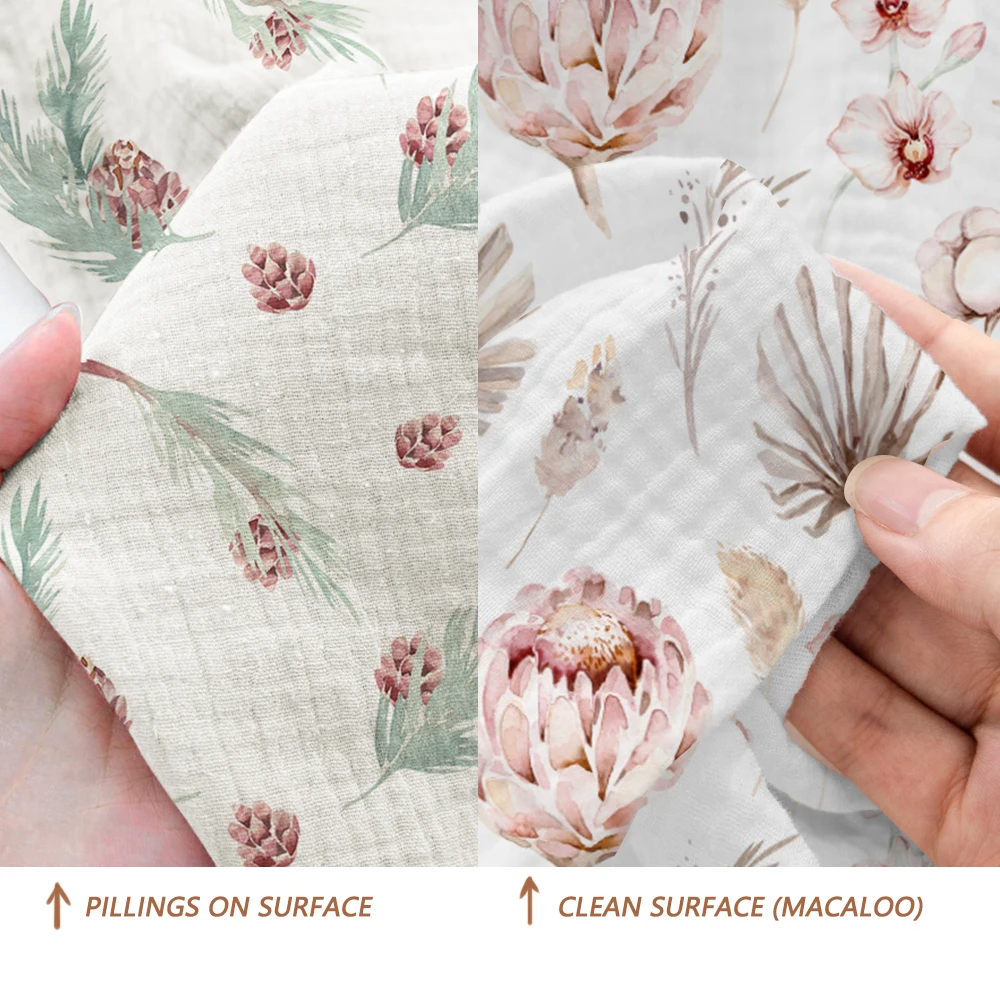Great fabric material very well made soft touch double layer muslin cotton gauze kitchen napkin