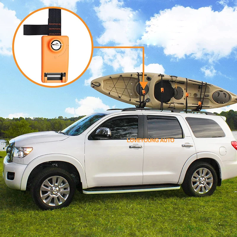 Surfboard Strap Roof Fixing Rope Kayak Strap Powerful Roof Rack Tie Down Straps