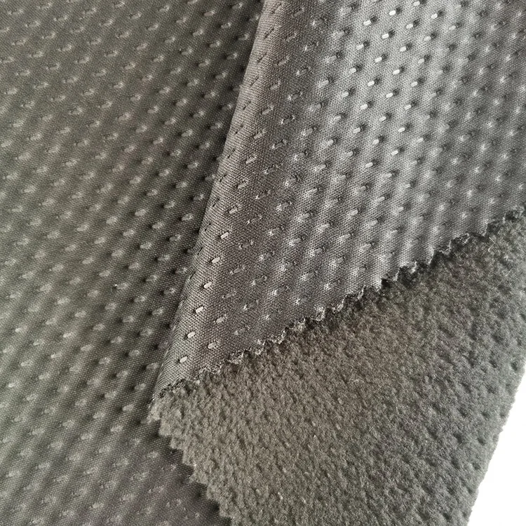 
ultrasonic quilt knit fabric interlock knitted and polar fleece fabric 