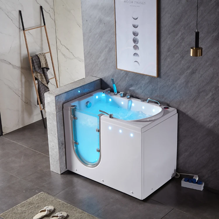 New Design High Quality Step-in Bathtubs White Walk-in Bath With Shower