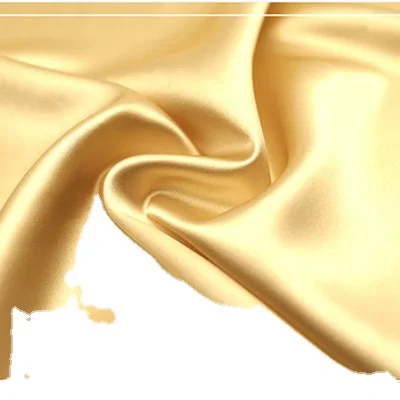 100%polyester woven fabric custom digital  matte twisting satin fabric for clothing wedding dress