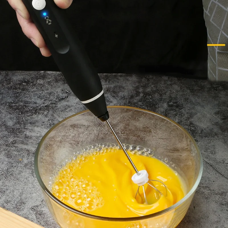 OEM 3 Speed Stainless Steel Easy Wire Hand Held Mixer Mini Electric Whisk Ware Automatic Egg Beater