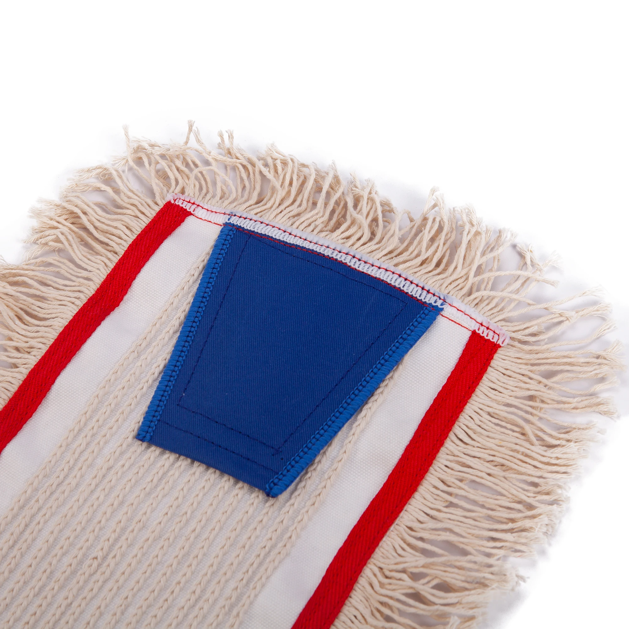 Manufacturer Polyester Cotton Blend Tufting Flat Mop for Hotel Cleaning String Mop Refill Microfiber Wet Mop with Pocket