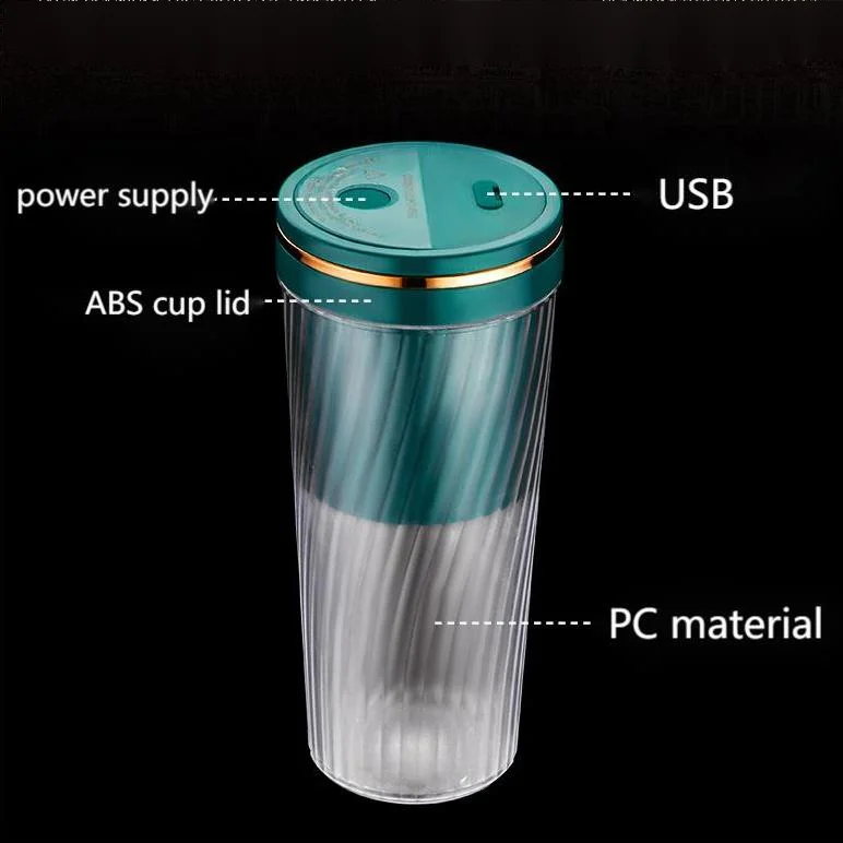 Portable Wireless Bottle Blender Cup Mixer To Go Electric Kitchen Professional Smoothies Maker for Protein Baby Food