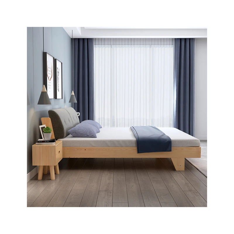 
Hot sale classic design modern bedroom furniture durable double bed 
