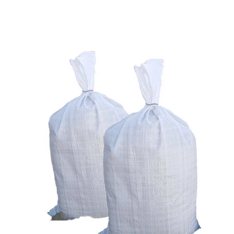25kg 50kg 100kg white plastic pp woven grain packaging bag for corn wheat rice bean nut seed