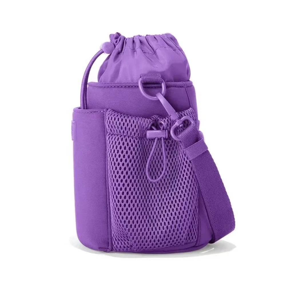 Hot selling light weight  ODM durable waterproof polyester hiking sports gym water bottle carrier unisex bag with phone pouch