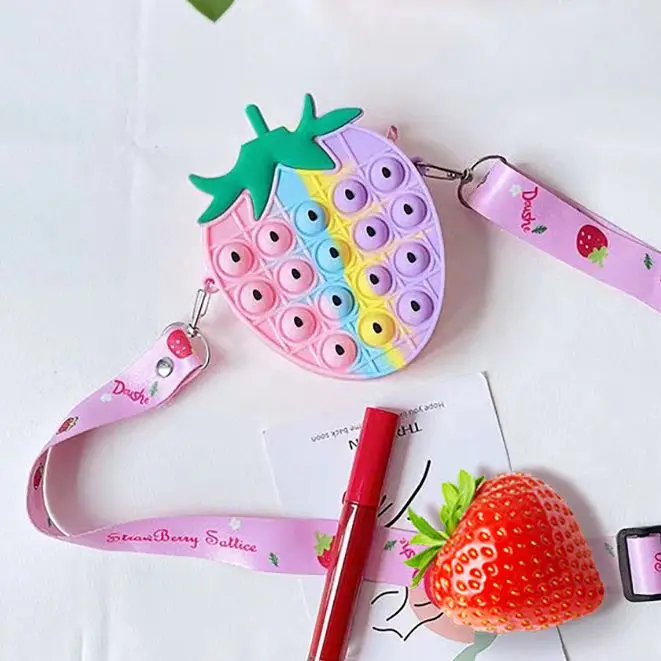 2021 New Silicone Push Bag HandBag Crossbody Handbag Beach Luxury Handbags Silicone Fidget Purse Toy it Popped Bag