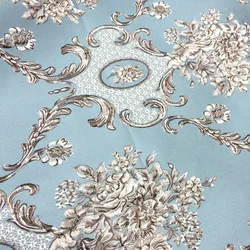 High quality fabric with high density satin 3D embossed jacquard fabrics with wide width