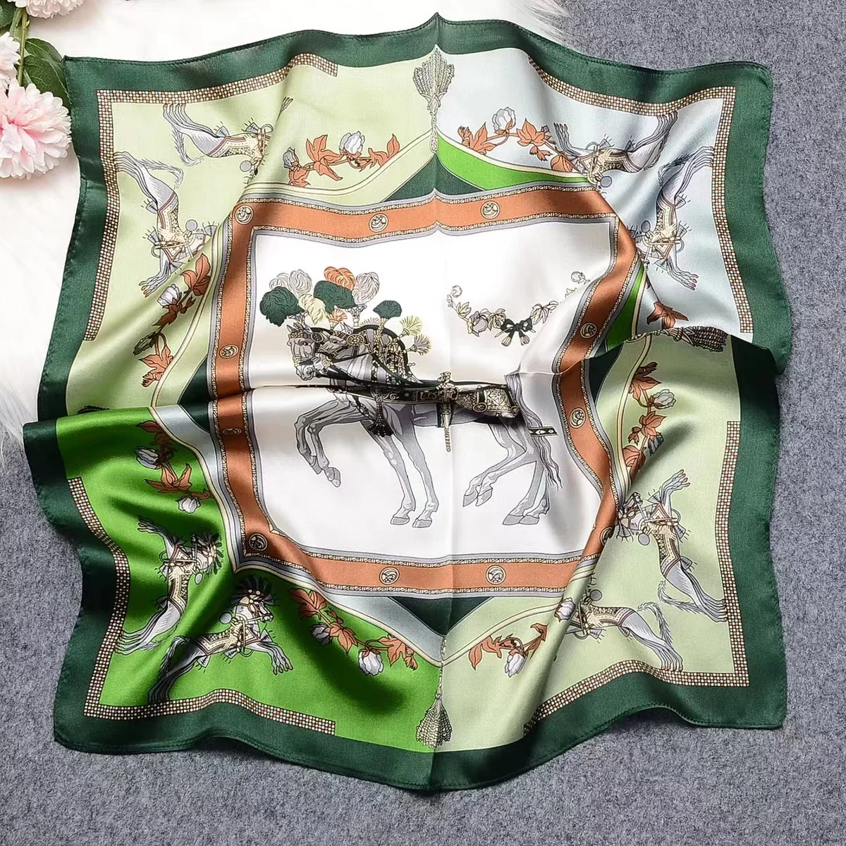 wholesale silk scarf 53*53cm 100% silk scarves luxury scarves ladies silk