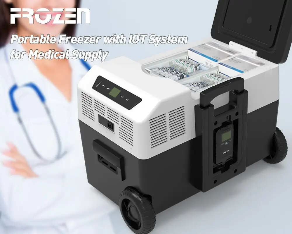 25L Portable cooler 12V DC Micro LED Display USB Outlet Car Home function Mobile Deep Freezer Compressor Car Fridge