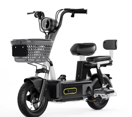 2 Wheels 2 Seat Scooter Adult 48v 350w Ebike Bicycle 14 inch tyre