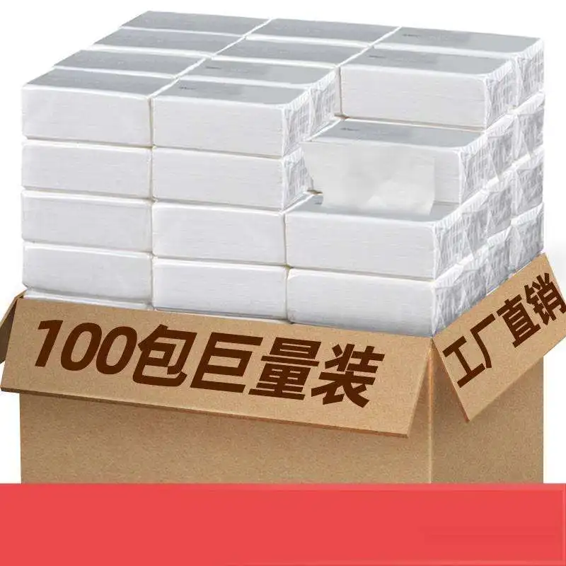 3 Ply Soft Facial Disposable Restaurant Transparent Packaging Napkins Cleaning Commercial Tissue