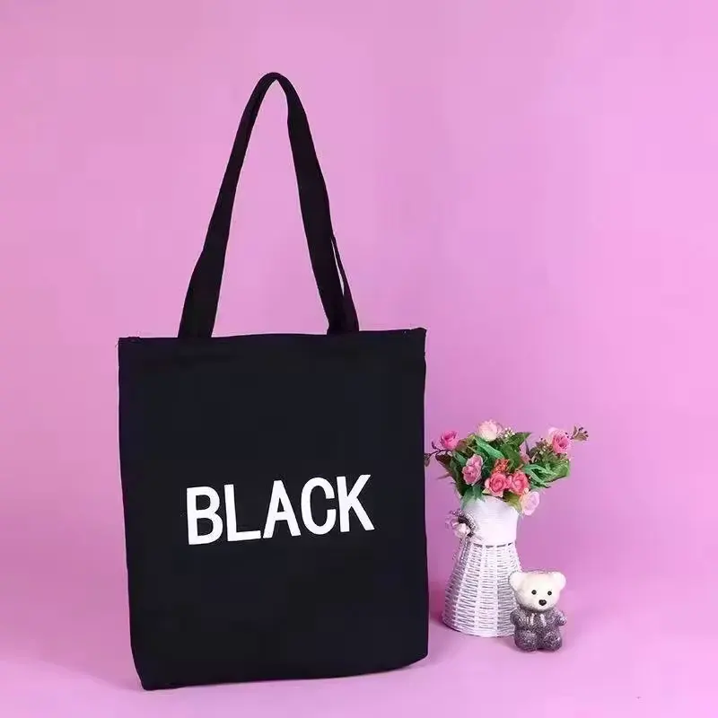 Wholesale Printable Packaging Recycled Shopping Cotton Canvas Tote Bag Custom Canvas Tote Bags With Custom Printed Logo