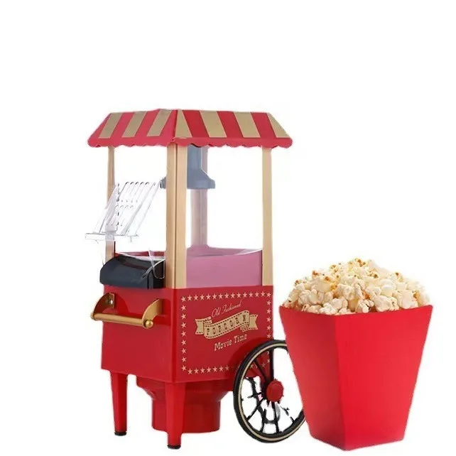 Hot Manya Electric Car Shape 1200W 220v Electric Portable Mini Hot Air Vintage 48 oz Popcorn Marker Home Popcorn Machine