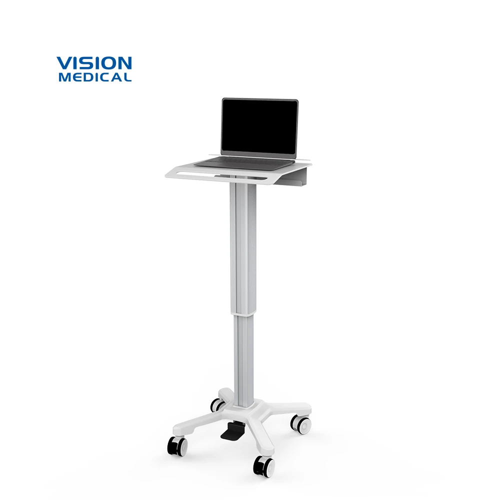 Aluminum alloy computer trolley medical equipment cart mobile patient trolley dental device hospital laptop cart