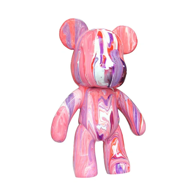 Manufacturer Violent Bears Plastic White Bear sculpture DIY Resin Crafts Figures With Painting
