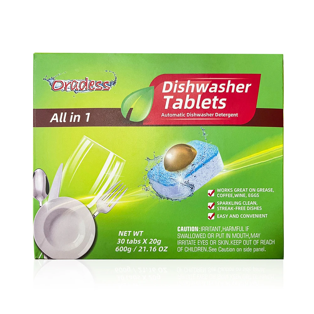 Wholesale Dishwasher Detergent Tablet Dish Tabs Cleaning Dish Washing Concentrated Rinse Block Detergent Dish Washer