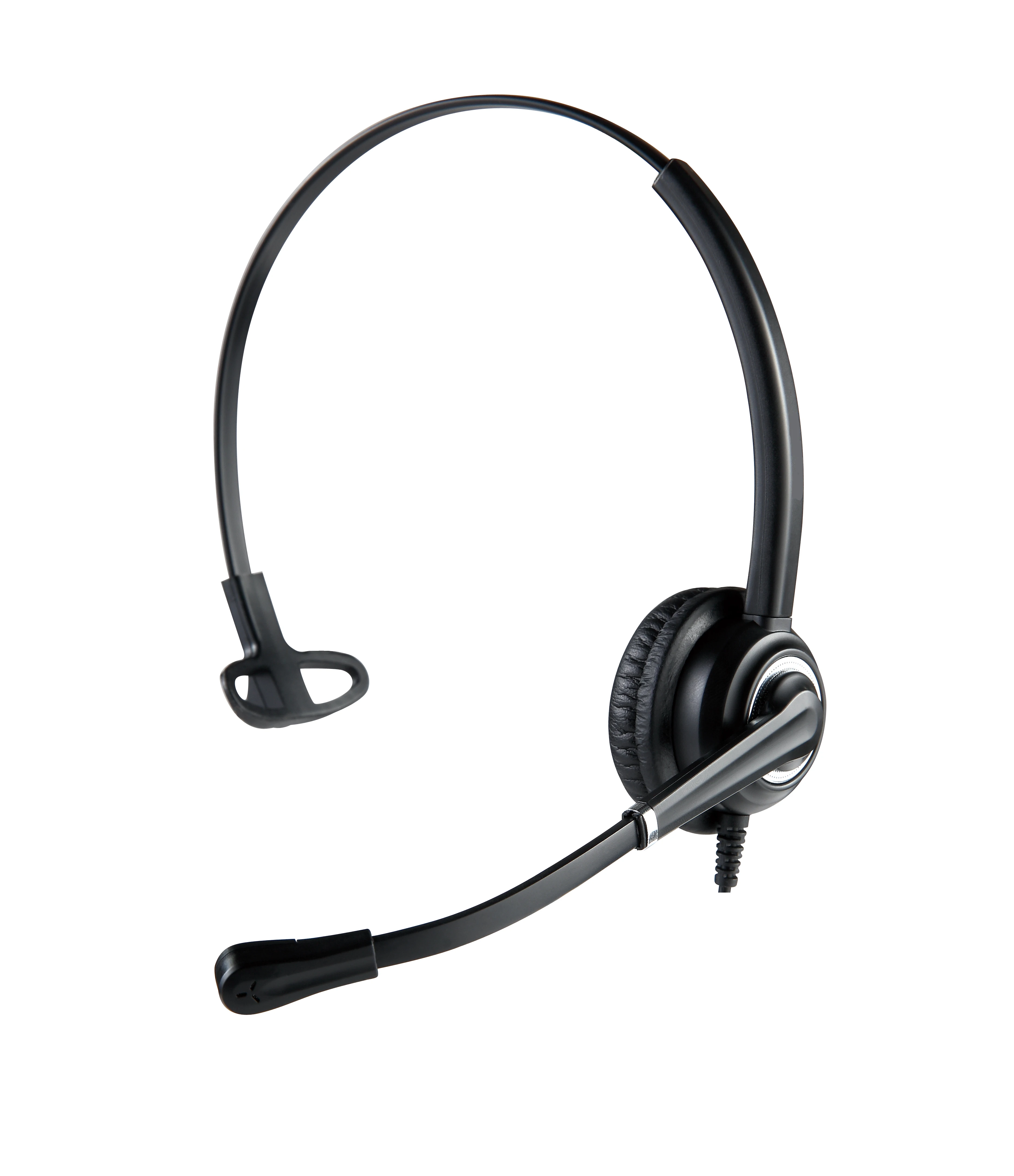 High quality monaural call center headset telephone headset with noise cancelling microphone with Plantronics QD connector