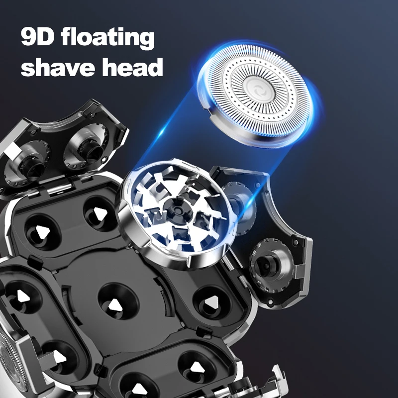 Mens Bald Nose Barber Hair Razor Electric Rechargeable Portable Mini Powerful Portable 5-in-1 Waterproof Electric Shaver