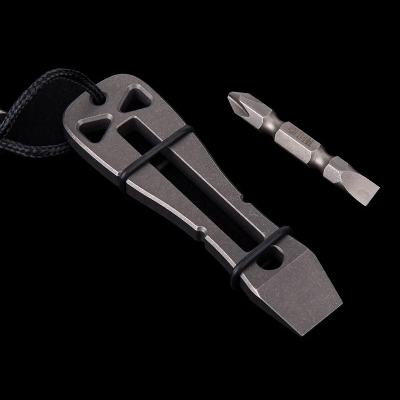 Titanium Survival Tool EDC Multi Function Crowbar Tools for Outdoor Camping