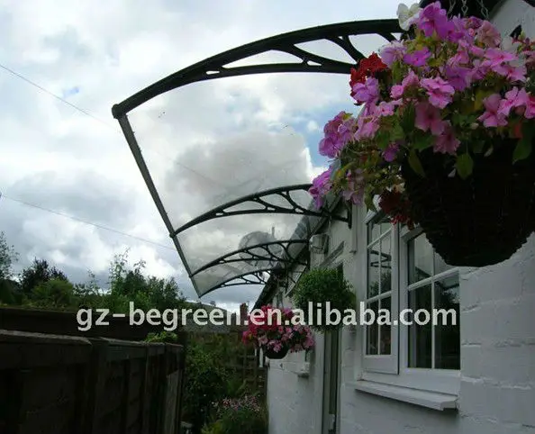 
Guangzhou BEGREEN 100x600mm clear plastic awning, front door entrance canopy, window cover 