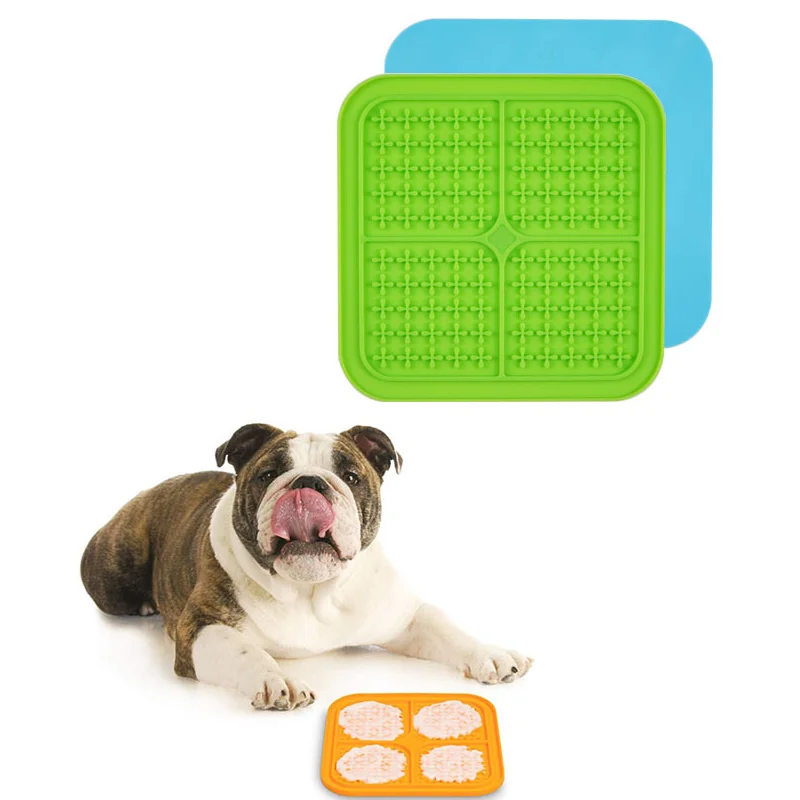 Dog Slow Feeder & Cat lick mats Great Alternative Silicone Pet Mat Slow Feeder Bowls Silicone Lick mat