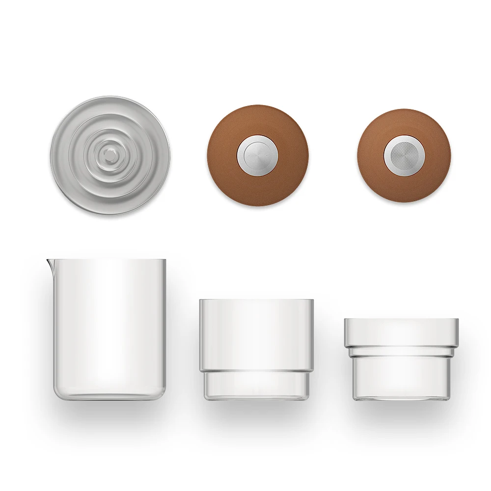 Stainless Steel Coffee Filter Permanent Pour Over Coffee Filter Cone Coffee Dripper with Removable Cup