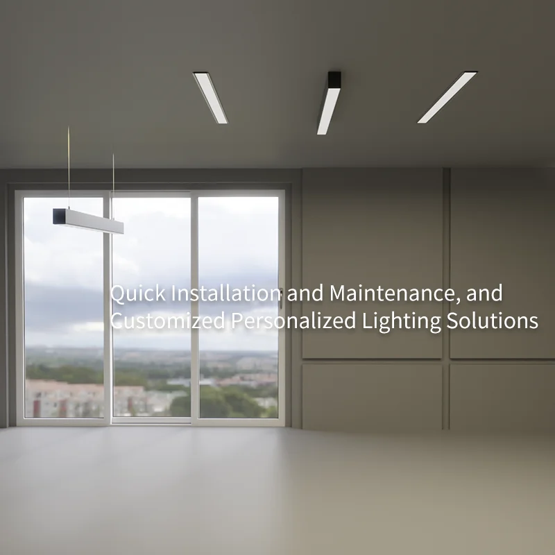 Easy Wring Seamless Linkable 4ft 8ft Led Linear Light Dali Dimming Linear 40w Led Linear Light