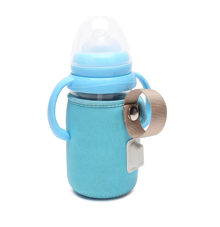 Neoprene usb milk insulated heater bottle holder baby bottle warmer bag