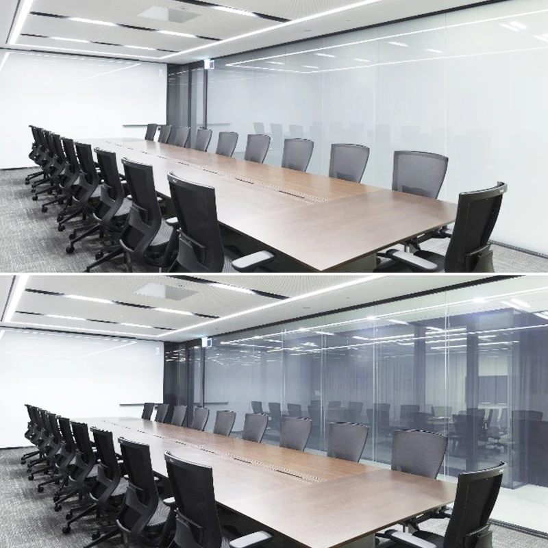Hot Selling Self Adhesive Switchable Pdlc Switchable Smart Glass Partition Wall