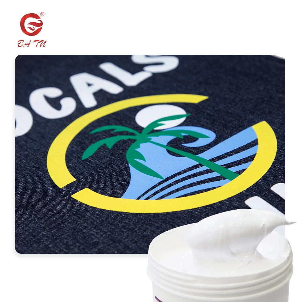 Water Based Printing Ink Matt Effect Denim Rubber Paste Ink for Screen Printing Garment and Fabric