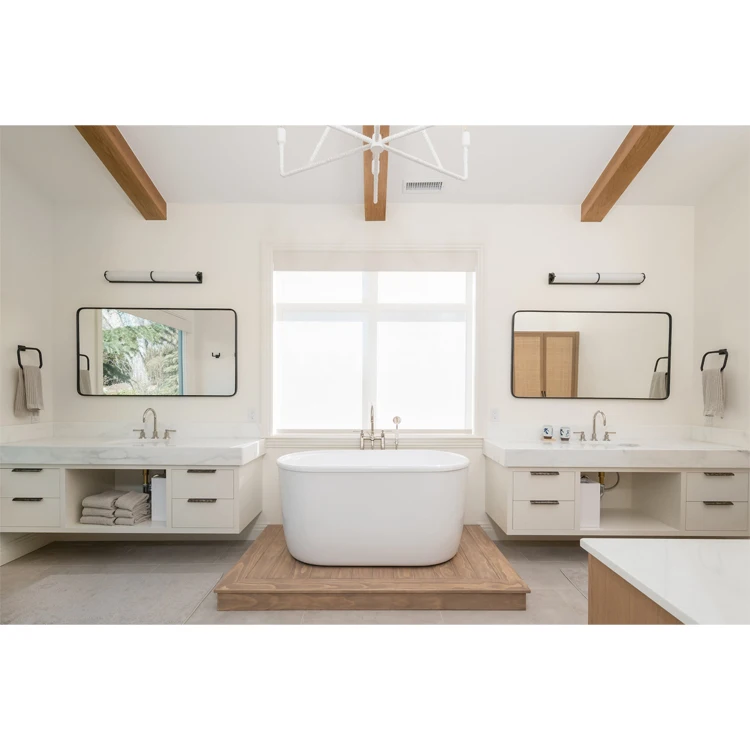 New OEM Service Bath Vanity Countertop Basin Bathroom Storage Cabinets with shelves, lacquered, with illuminated mirror, curved