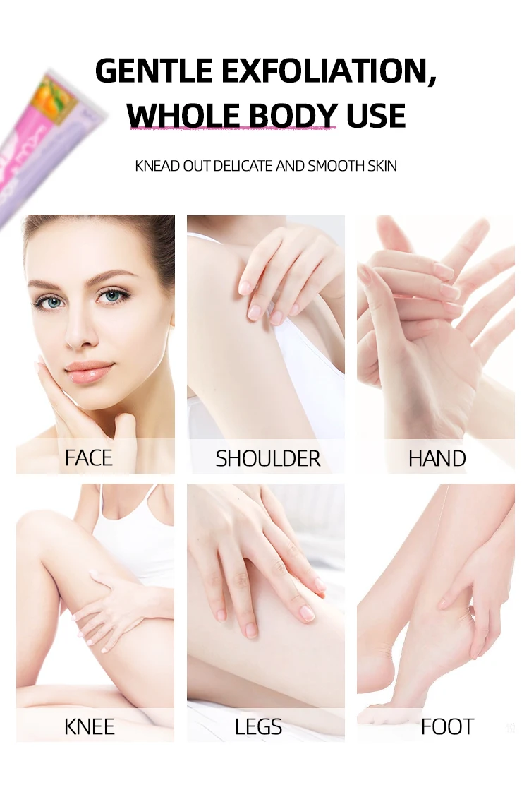100ml Exfoliating Gel Deep Cleanse Body Scrub Gentle For Face And Body