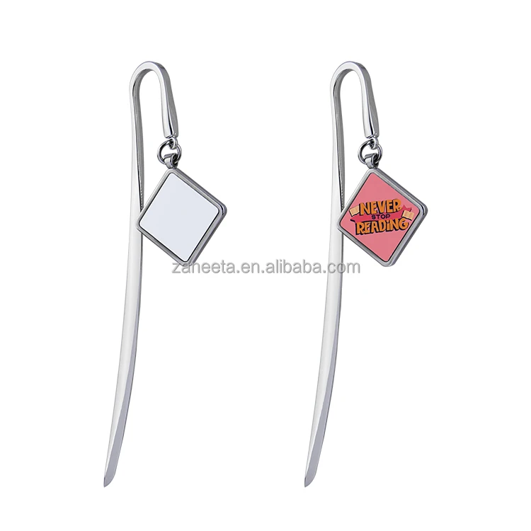 Sublimation Blank Bookmark Metal Silver Custom Bookmark