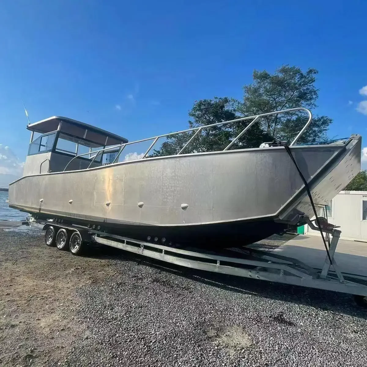 Алюминиевый 50ft 15 м десантный корабль грузовой баржа лодка